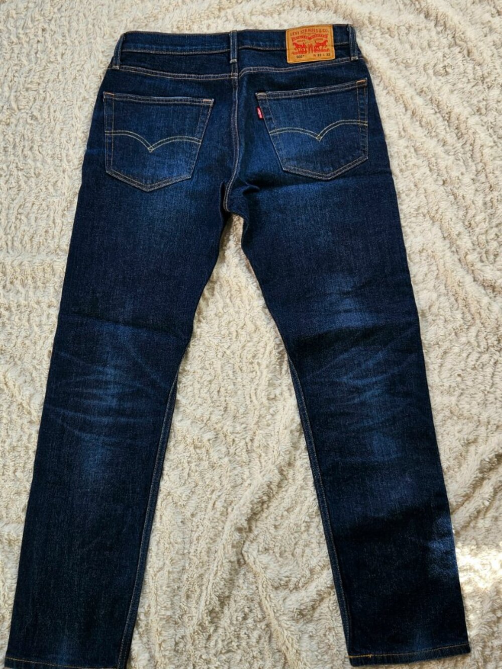 Levi’s 502 Regular Taper Jeans – Dark Blue Denim (W32 L32) - Excellent Condition - Picture 2 of 13